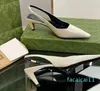 Najlepsze sandały designerskie kobiety oryginalne skórzane sukienki modowe buty na pięcie kwadratowe palce klasyczne impreza kostki marki butów slingback