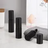 Bouteilles vides en plastique givré noir comme pompe de pulvérisation, distributeur sans air de 15ml 30ml 50ml pour liquide/Lotion cosmétique Glkbi