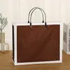 Shopping Bags PVC Thick Tote Women Portable Bag Handbag Waterproof Gift Boxes Folding Clothing Reused