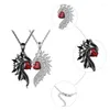 Hänge halsband ängel djävul vingformade kvinnor choker legering materiell smycken födelsedagspresent
