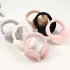 Ear Muffs Fashionable outdoor womens ear warmer fluffy earmuffs foldable soft plush warm in winter 231122