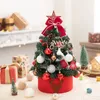 Decorazioni natalizie decorazioni natalizie 2024 Ornamenti natalizi Desktop Albero di Natale Set Mini albero di Natale fai da te 231121