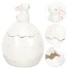 Storage Bottles Easter Jar Canister Ceramic Candy Egg Jewelry Container Cookie Tea Holiday Can Statue Shape Holder Jars Tin