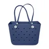 Borse portaoggetti 1PCS Borsa da spiaggia extra large Cestino estivo in EVA Borsa da donna in silicone con fori Borsa traspirante Shopping