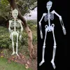 Jul Halloween skelettdekoration Rekvisita Simulerade mänskliga kroppsplastskelett skelett Ghost House Decoration Skeleton Head 259K