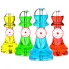 Coloré Pion Pièce D'échecs Style Pyrex Verre Épais Pipes À Main Congelable Liquide Remplissage Portable Filtre Herbe Tabac Cuillère Bol Fumer Bong Support Tube DHL