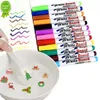 New Magical Water Painting Pen Whiteboard Markers Floating Ink Pen Doodle Water Pens Montessori Early Education Toy Art Supplies