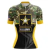 2022 US Army Women Cycling Jersey Set Bike Clothing Breathable Anti-UV Bicycle Wear Short Sleeve Bicycle Clothes217J