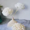 Dekorativa blommor bevarade hortensia Nature Dry Decor Bride Bouquet Wedding Home Decoration For Vase Plants Arrangement