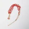 Hair Clips Decoration Band Head Dress Headbands Fashion Boho White/red Beaded Piece Women Chain Jewelry