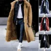 Cappotto invernale da uomo in misto lana Cappotto midi da uomo Cappotto in pelliccia sintetica Colorfast Lunghezza metà polpaccio T231123