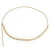 Catene Francese Top Designer Catena di perle in vita per le donne Accessori per abiti con cintura sottile in metallo di lusso alla moda