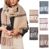 Scarves Winter Women Plaid Scarf Long Shawl Warm Large Size Pamanhmina Shawls Cashmere Thick Wraps Tassel