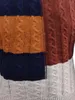 Męskie swetry jakość męska menu autum zima wysoki patchwork projektant mody mody dzianin sweter sweter sweter