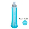 Garrafas de água AONIJIE 250ml 500ml Soft Flask Dobrável Garrafa de água dobrável TPU BPA-Free para correr Pacote de hidratação Cintura Saco Colete SD09 SD10 231122