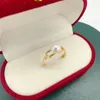 Pierścienie klastrowe przybycie naturalny pierścień słodkowodnej perłowej moda prosta design błyszcząca kryształ 14 -karatowa biżuteria na złoto do kobiety prezent