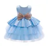 Sukienki dla dziewczynki dziewczyna tutu cekin bown sukienki księżniczki na dziecko Pierwszy 1. rok urodzin