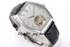 VCR Luxury Men's Watch 30130 Malte Tourbillon Watch, 38x48mm, Yeni Cal.2795 Mekanik Hareket. Safir aynası, şarap fıçısı, gümüş