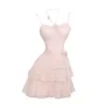 Conjunto de duas peças rosa sexy y k estética vestido de baile de fadas vestido camisola japonês feminino doce grunge moda manga comprida cardigans