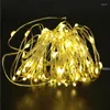 Strings 2pcs Copper Wire LED String Lights Christmas Decorations Fairy For Room Garland Navidad Tree Decor Wedding DIY Lamp Noel