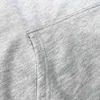 Maglione pullover con cappuccio in spugna con lettera in nastro bianco e nero Ce Autumn New, vestibilità ampia per uomini e donne