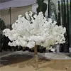 Flores decorativas personalizadas Sakura Tree Indoor Mesa de casamento externa Decoração central de 1m 1m 1,5m 2m Flor de flor de cerejeira artificial 2m