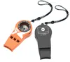 Gadgets al aire libre Kanpas Survival Whistle Compass Lupa Diseño luminoso para exteriores Buceo Trekking Caza Salvavidas Trail Running 231123