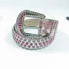 Belt Designer New Net red diamond pearl straight multicolor hot selling belt for women