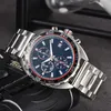 TA G Fashion Brand Wristwatches Men's All Dial Work Six Needles Quartz Watch Wrist-watch Stainless Steel Strap Classics Watches Bracelet