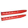 Ganci 2pcs Chiodo per tenda a forma di U Piolo per paletti di sabbia leggera per ombra da spiaggia Campeggio Escursionismo Rosso