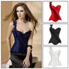 Femmes Shapers De Luxe Floral Corselet Femmes Une Épaule Désossée À Lacets Gothique Bustier Top Sexy Shaper Taille S-XXL