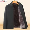 Men Blends Solid Color Warm Fleece Winter Jacket Luxury Casual Blazers Jackets for Men Business Office Dress Coat Male L 3XL 231123