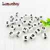 Teethers Toys 200pcs Silicone Beads 10mm English Alphabet Baby Sensory Food Grade DIY Teething Stick Teeth 231122