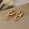 Orecchini a cerchio 2024 zircone di lusso ovale per le donne Dichiarazione color oro accessori per gioielli da sposa per feste regali E1024
