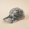 Ball Caps Baseball Cap Adjustable Cozy Windproof Casual Folding Anti-UV Wide Brim Floral Print Outdoor Women Hat Sun Ca