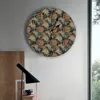 Orologi da parete Orologio a forma di fiore di crisantemo Dalia Orologio da parete silenzioso per cucina moderna, sala da pranzo, camera da letto rotonda