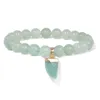 Bracelets de charme Naturel Vert Aventurine Perle Bracelet Pierre Yoga Guérison Stretch Bracelet Bijoux Cadeau Pour Femmes Hommes