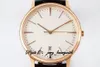 PPF/ZF Luxury Men's Watch 85180 Patrimony Watch diamètre 40MM, CAL.2450 Mouvement mécanique, style ultra-mince simple business formal wear or blanc