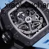 Часы Miers RichasMilers Bbr Factory Tourbillon Carbon Fiber Millers Swiss Водонепроницаемые часы Top Clone 11-03 NTPT, механические часы 44,50 мм