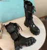 Women s Rois Boots high cut Ankle Martin and Removable Keycase Nylon Boot military inspired Low combat boots TOP quality
