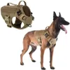 Arnés táctico militar para perros, arnés para perros, chaleco, correa elástica de nailon para perros, arnés para perros pequeños y grandes, accesorios K9 alemán 21072659