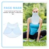 Berets 2 PCS حماية أشعة الشمس حجاب القناع الرياضي للتبريد الوشاح الغبار حجاب الحرير التنفس