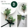 Andra modetillbehör LKY FR Boutonniere Corsage Pins Boutonniere Button Hole Men Wedding Wrist Corsage Armband Bridesmaid Flower Green Forest We J230422