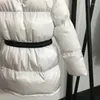 Женские плащи 8483, повседневное пальто средней длины с хлопковой подкладкой, осенне-зимнее свободное пальто с поясом
