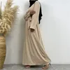 Vêtements ethniques Arrivée Nida Dubaï Longue Femme Robe de soirée Musulman Abaya Kimono Solide Couleur Poche Kaftan Turquie Hight Classe Robe de luxe