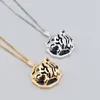 silver gold fine chain tiger diamond Pendants long necklaces for women men trendy Luxury designer opal jewelry Party Christmas Wedding gifts girls Engagement sale