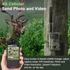 Hunting Caméras 4G LTE Camera App 24MP Trail cellulaire IR Mouvement de vision nocturne Activé IP66 IP66 pour la surveillance de la faune 231123