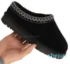 pantofole con plateau in pelliccia di semi di senape classici stivali da neve ultra mini da donna scarpe slip-on calde in pelle scamosciata invernale castagna nera