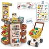 New Children's Home Kitchen Supermarket Shopping Cart Simulation Toy Shopping Cart Girl Baby Holiday Gift