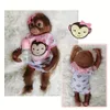 Puppen OtardDolls 20" Affe wiedergeborenes handgemachtes süßes Baby mit weicher Berührung realistische Kleinkindpuppe für Kindergeburtstag 231215